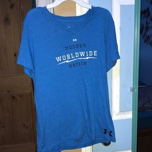 Mudder worldwide nation blue shirt